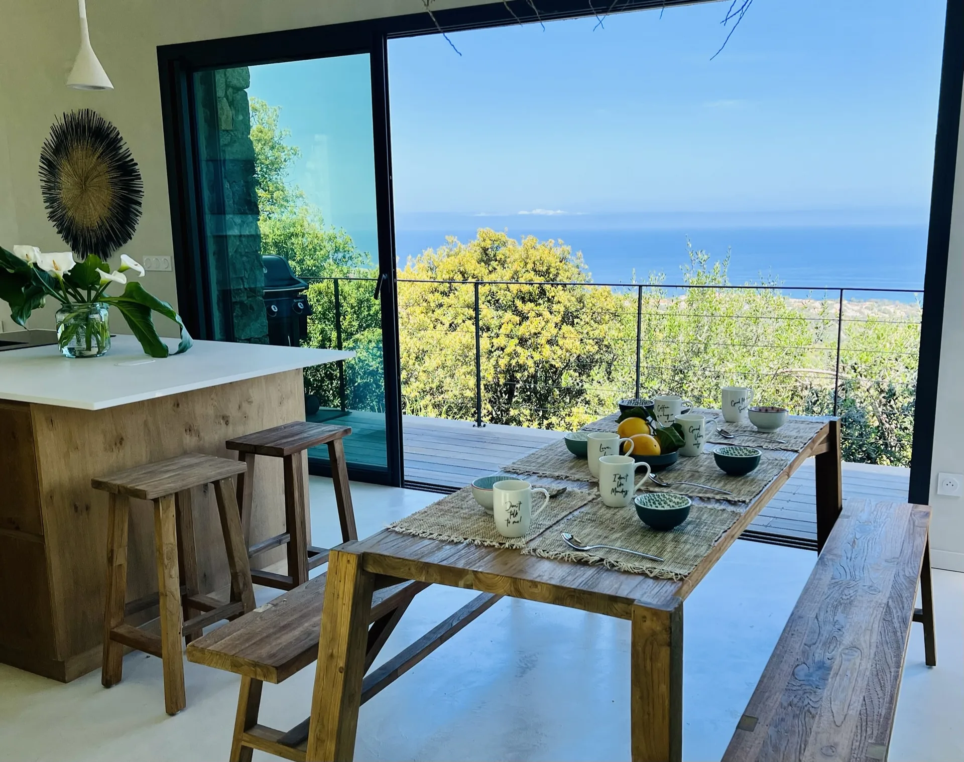 Vue sur la Balagne depuis Villa Nathem